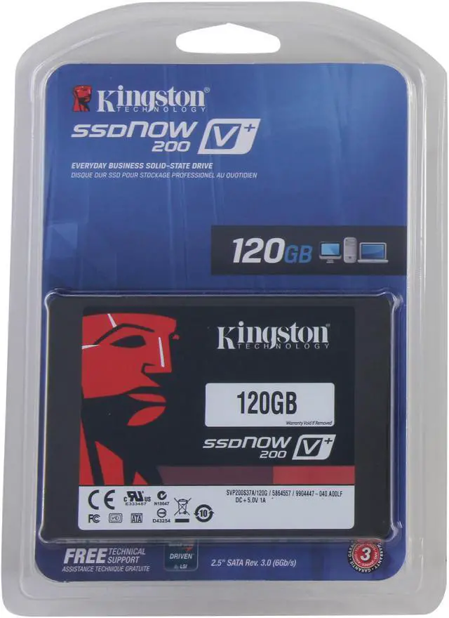 Main image of Kingston SSDNow V+200 2.5" 120GB SATA III Internal 7mm Solid State Drive (SSD) (Stand-alone Drive) KR-S3020-3H