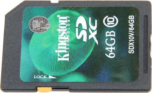 Alt view image 3 of 4 - Kingston 64GB Secure Digital Extended Capacity (SDXC) Flash Card Model SDX10V/64GB