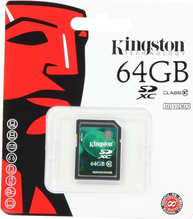 Alt view image 4 of 4 - Kingston 64GB Secure Digital Extended Capacity (SDXC) Flash Card Model SDX10V/64GB