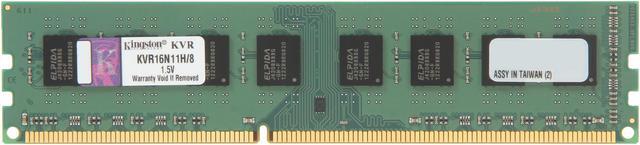 Main image of Kingston 8GB DDR3 1600 Desktop Memory STD Height 30mm Model KVR16N11H/8