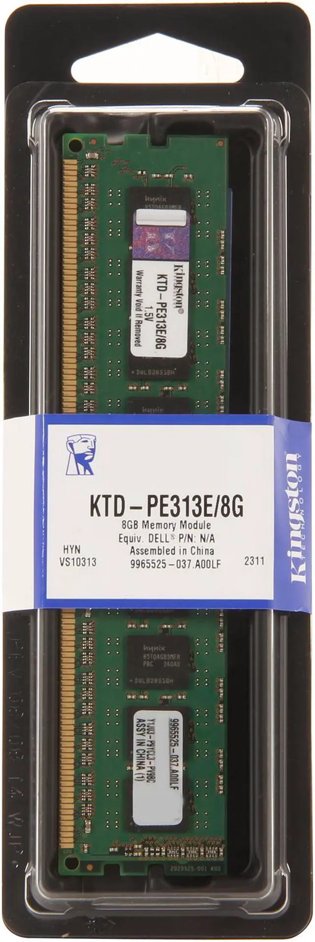 Alt view image 2 of 2 - Kingston 8GB 240-Pin DDR3 SDRAM ECC DDR3 1333 System Specific Memory Model KTD-PE313E/8G