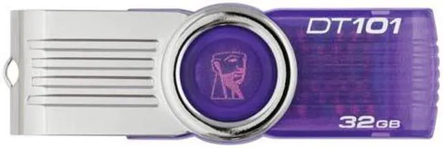 Main image of Kingston DataTraveler 101 G2 DT101G2/32GBZ 32 GB Flash Drive - Purple