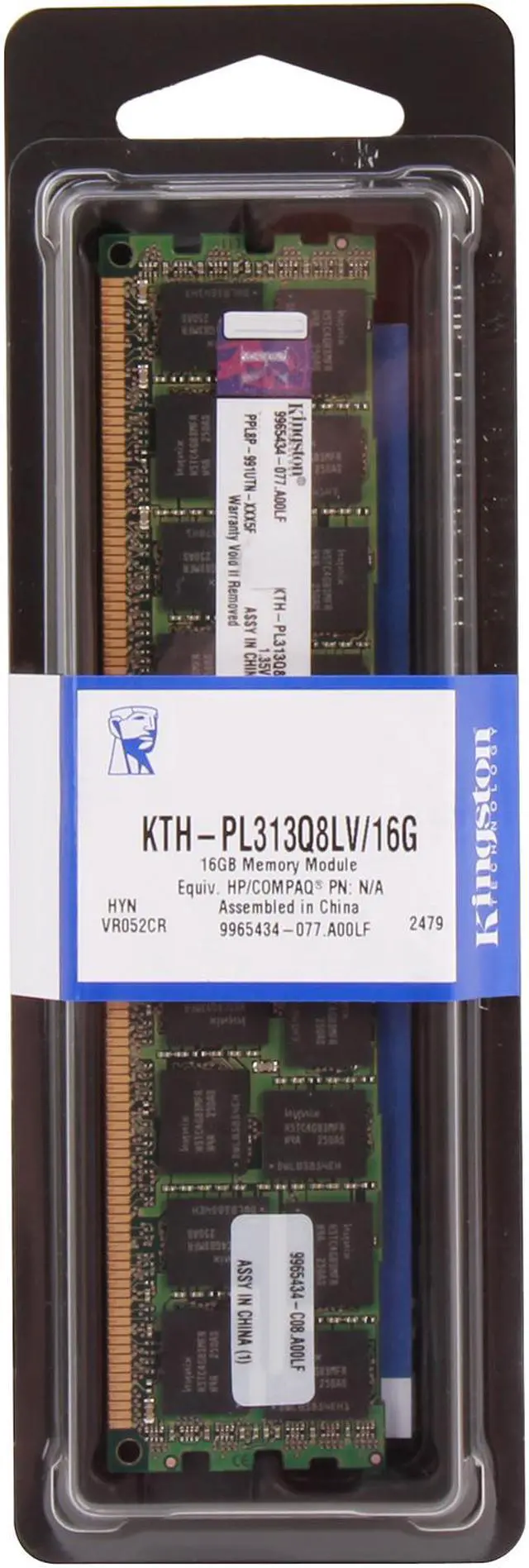Alt view image 2 of 2 - Kingston 16GB ECC Registered DDR3 1333 (PC3 10666) Server Memory Model KTH-PL313Q8LV/16G