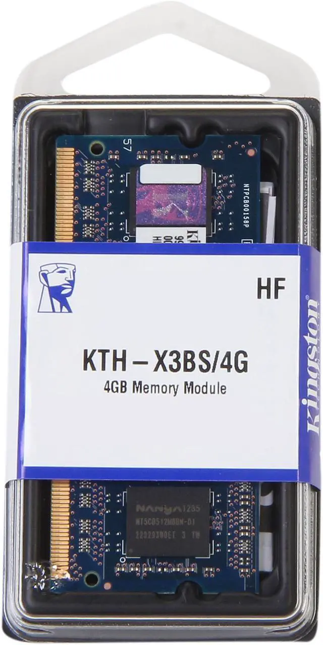 Alt view image 3 of 3 - Kingston 4GB Unbuffered DDR3 1333 (PC3 10600) System Specific Memory Model KTH-X3BS/4G