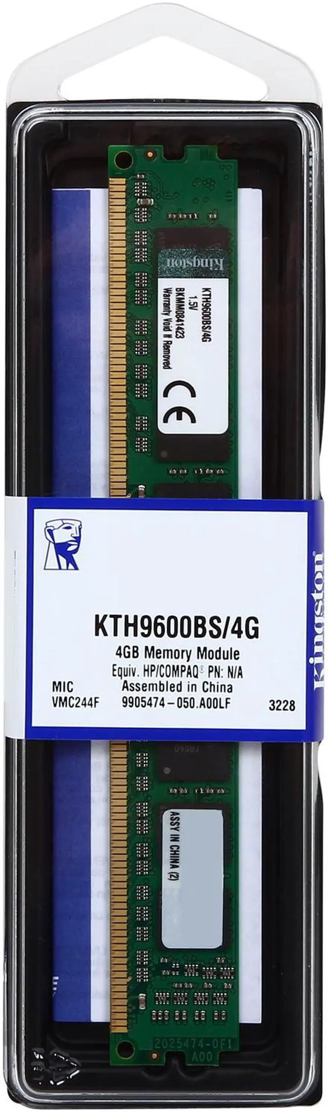 Alt view image 3 of 3 - Kingston 4GB 240-Pin DDR3 SDRAM DDR3 1333 System Specific Memory Model KTH9600BS/4G