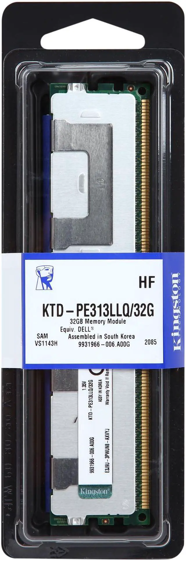 Alt view image 3 of 3 - Kingston KTD-PE313LLQ/32G 32GB 240-Pin DDR3 SDRAM DDR3 1333 System Specific Memory