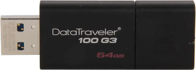 Alt view image 2 of 5 - Kingston DataTraveler 100 G3 64GB USB 3.0 Flash Drive DT100G3/64GB