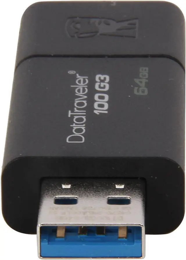 Alt view image 3 of 5 - Kingston DataTraveler 100 G3 64GB USB 3.0 Flash Drive DT100G3/64GB