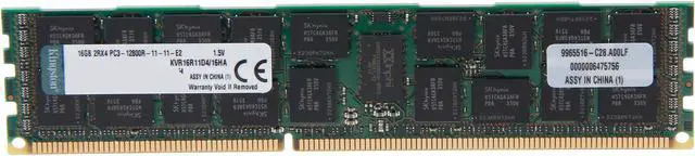 Main image of Kingston 16GB ECC Registered DDR3 1600 (PC3 12800) Server Memory (Server Hynix A) Model KVR16R11D4/16HA