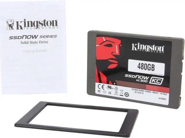Alt view image 5 of 6 - Kingston SSDNow KC300 SKC300S37A/480G 2.5" 480GB SATA III Enterprise Solid State Drive with Adapter