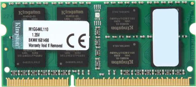 Main image of Kingston 8GB 204-Pin DDR3 SO-DIMM DDR3L 1600 (PC3 12800) Laptop Memory Model M1G64KL110