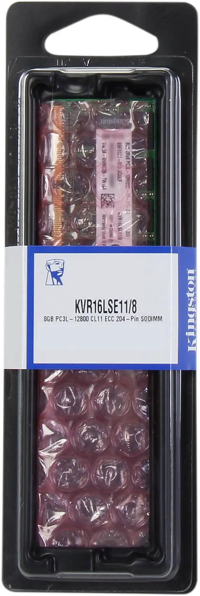 Alt view image 3 of 3 - Kingston 8GB ECC Unbuffered DDR3 1600 (PC3 12800) Server Memory Model KVR16LSE11/8