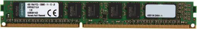 Main image of Kingston 4GB ECC Unbuffered DDR3 1600 (PC3 12800) Server Memory Model KVR16LE11L/4