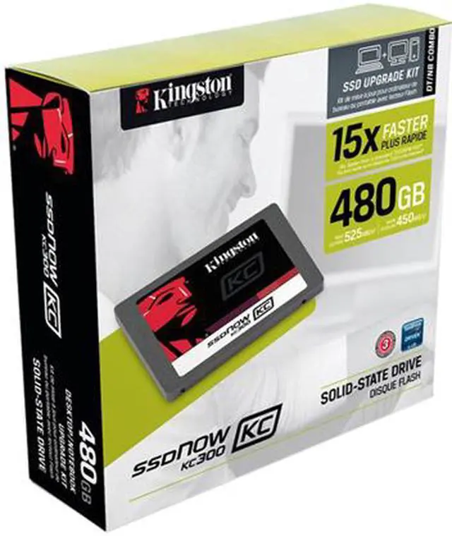 Alt view image 2 of 2 - Kingston 2.5" 480GB SATA Internal Solid State Drive (SSD) SKC300S3B7A/480G