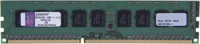 Main image of Kingston 8GB ECC Unbuffered DDR3 1600 (PC3 12800) Server Memory Model KVR16LE11/8I