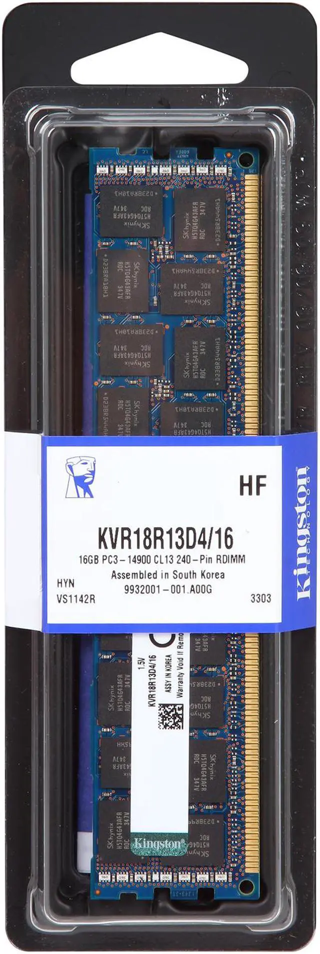Alt view image 2 of 2 - Kingston 16GB ECC Registered DDR3 1866 (PC3 14900) Server Memory Model KVR18R13D4/16