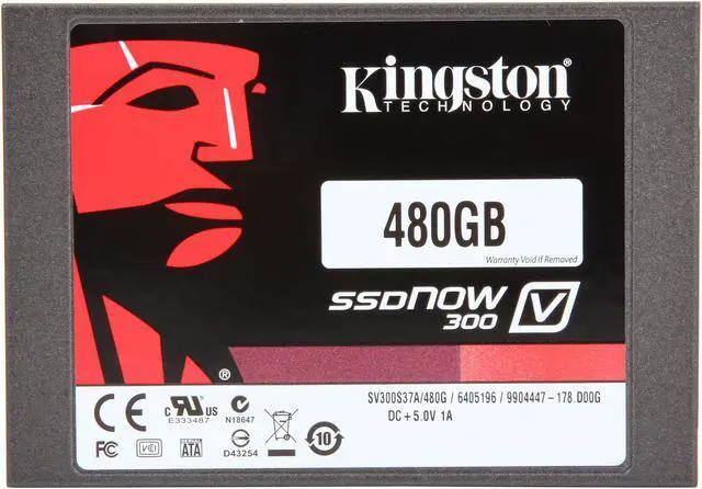 Alt view image 3 of 9 - Kingston SSDNow V300 Series SV300S3N7A/480G 2.5" 480GB SATA III Internal Solid State Drive (SSD) Notebook Bundle Kit w/Adapter