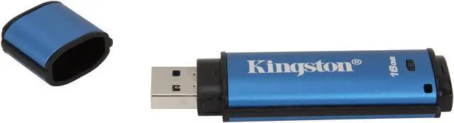 Alt view image 3 of 5 - Kingston 16GB Data Traveler AES Encrypted Vault Privacy 256Bit USB 3.0 Flash Drive (DTVP30/16GB)