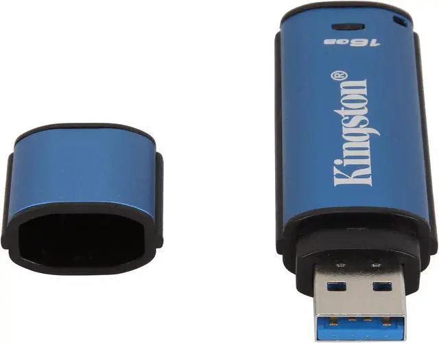 Alt view image 4 of 5 - Kingston 16GB Data Traveler AES Encrypted Vault Privacy 256Bit USB 3.0 Flash Drive (DTVP30/16GB)
