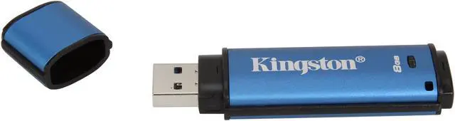 Alt view image 3 of 5 - Kingston 8GB Data Traveler AES Encrypted Vault Privacy 256Bit USB 3.0 Flash Drive (DTVP30/8GB)