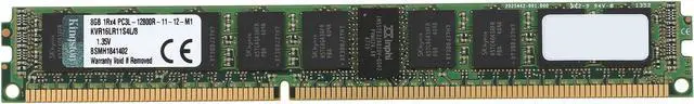 Main image of Kingston 8GB ECC Registered DDR3 1600 (PC3 12800) Server Memory Model KVR16LR11S4L/8