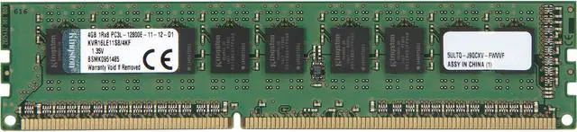 Main image of Kingston 4GB ECC DDR3 1600 (PC3 12800) Server Memory Model KVR16LE11S8/4KF
