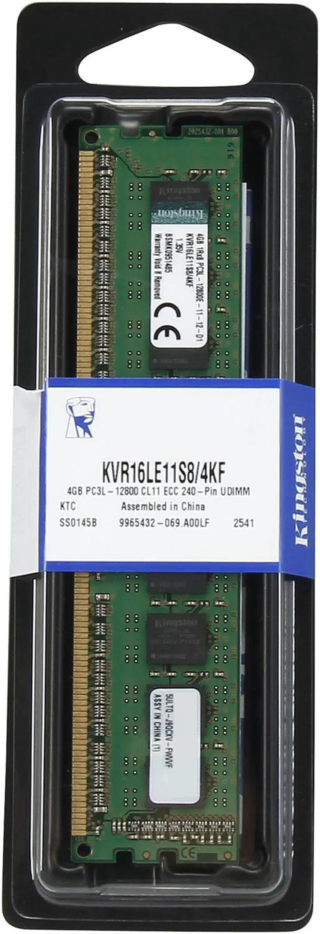 Alt view image 3 of 3 - Kingston 4GB ECC DDR3 1600 (PC3 12800) Server Memory Model KVR16LE11S8/4KF