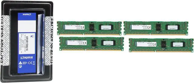 Alt view image 3 of 3 - Kingston 16GB (4 x 4GB) ECC Registered DDR3 1600 (PC3 12800) Server Memory Model KVR16R11S8K4/16I
