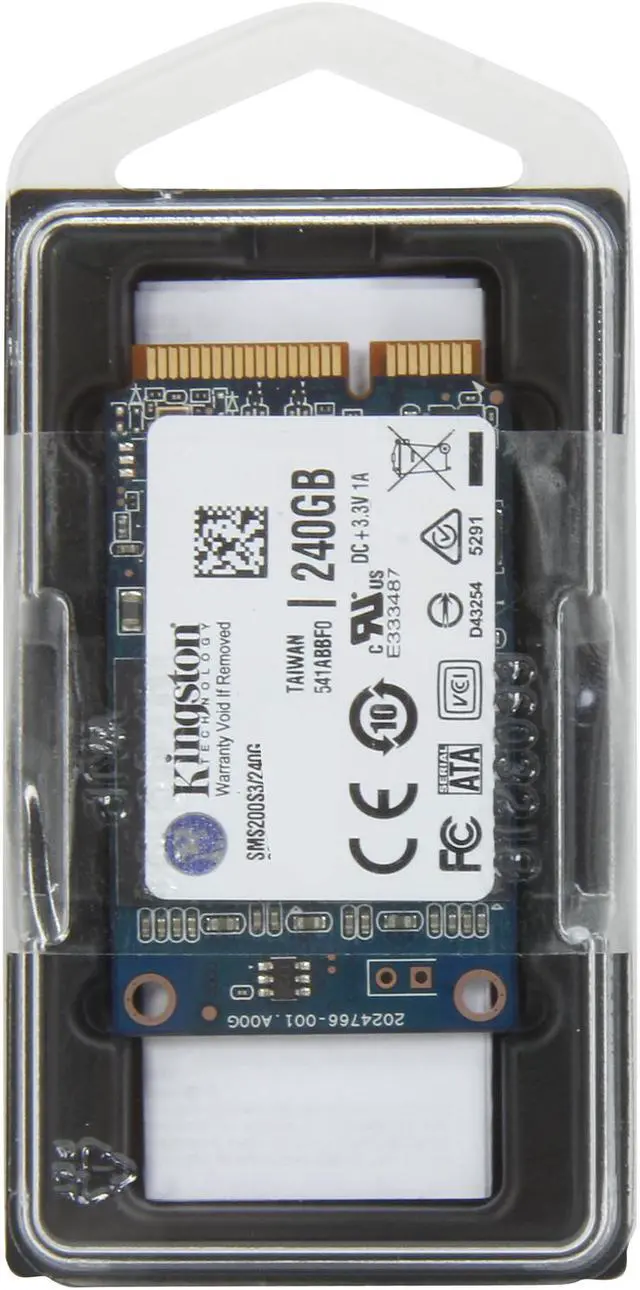 Alt view image 4 of 4 - Kingston SSDNow mS200 mSATA 240GB SATA 6Gb/s Internal Solid State Drive (SSD) SMS200S3/240G