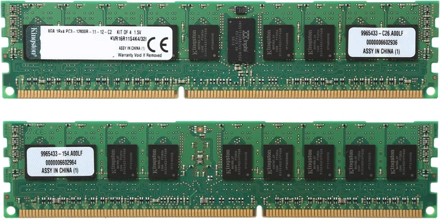 Kingston 32GB (4 x 8GB) ECC Registered DDR3 1600 (PC3 12800