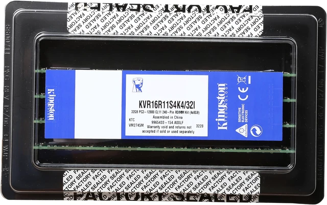 Kingston 32GB (4 x 8GB) ECC Registered DDR3 1600 (PC3 12800