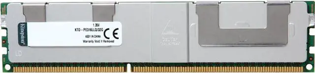 Main image of Kingston 32GB ECC Load Reduced DDR3 1600 (PC3 12800) Server Memory Model KTD-PE316LLQ/32G