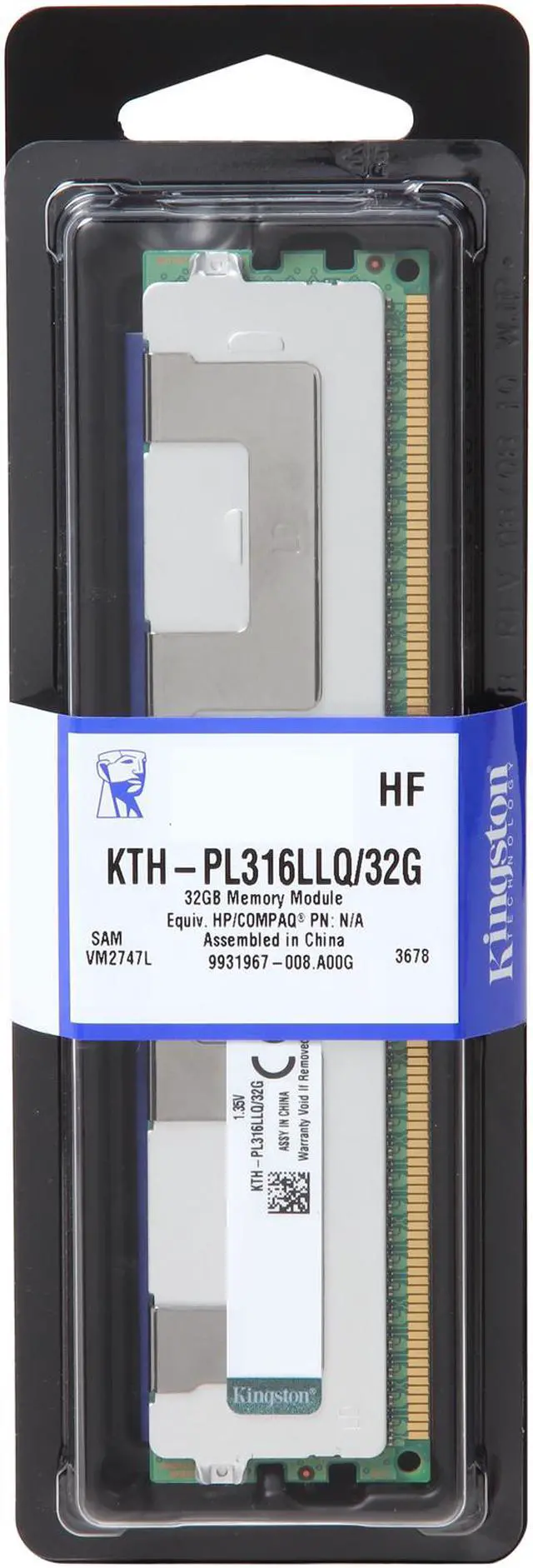 Alt view image 2 of 2 - Kingston 32GB DDR3L 1600 (PC3L 12800) System Specific Memory Model KTH-PL316LLQ/32G