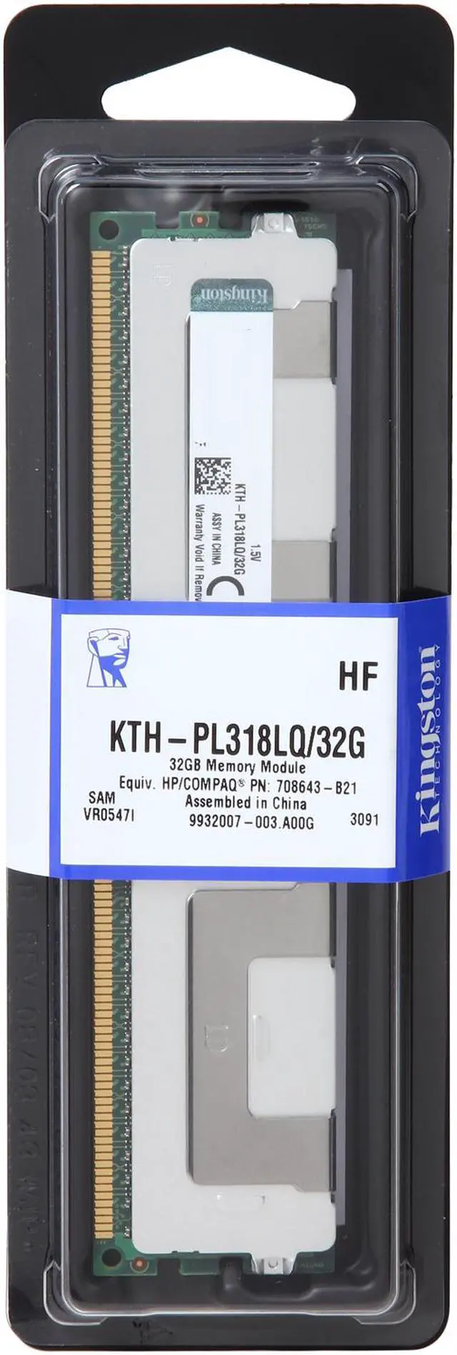 Alt view image 3 of 3 - Kingston 32GB ECC DDR3 1866 Memory Model KTH-PL318LQ/32G