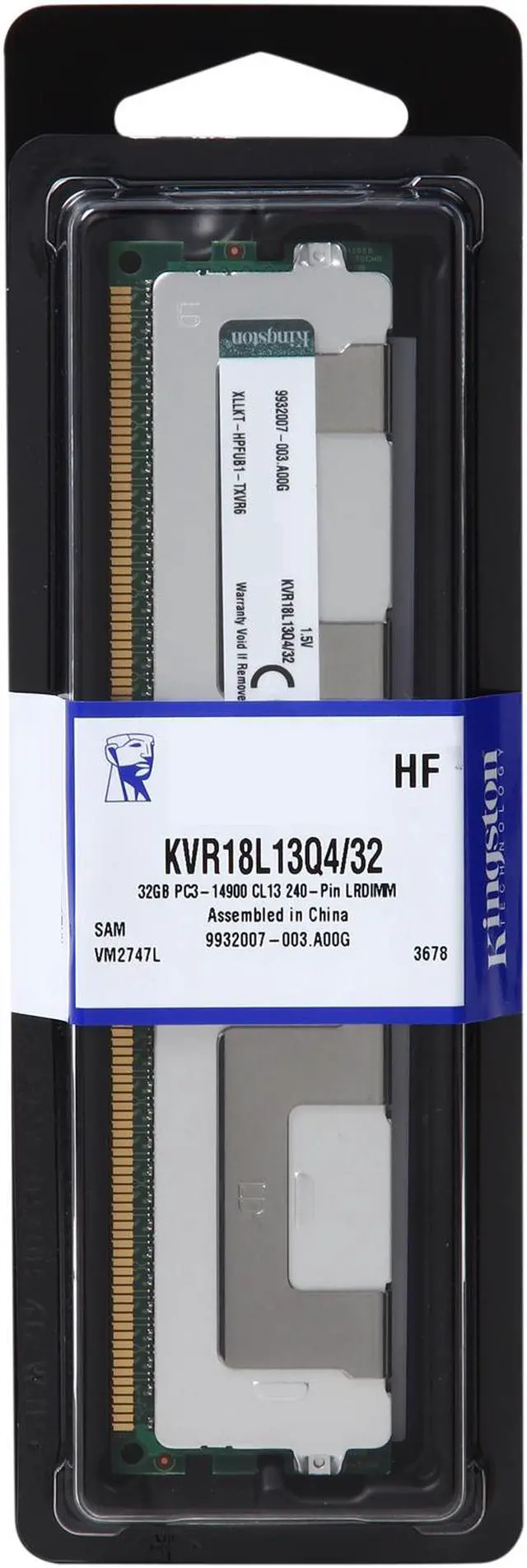 Alt view image 2 of 2 - Kingston 32GB ECC DDR3 1866 Server Memory Model KVR18L13Q4/32