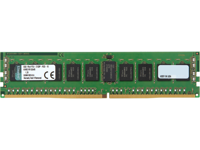 thumbnail image 2 of Kingston 8GB DDR4 2133MHz PC4-17000 Desktop RAM – 288-Pin DIMM, 1Rx8, Non-ECC, Lifetime Warranty 2 of 2