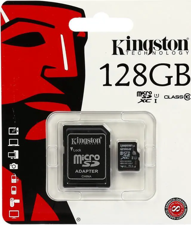 Alt view image 4 of 4 - Kingston 128GB microSDXC Flash Card Model SDCX10/128GB
