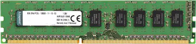 Main image of Kingston 8GB ECC Unbuffered DDR3 1600 (PC3 12800) Server Memory w/TS Hynix B Model KVR16LE11/8HB