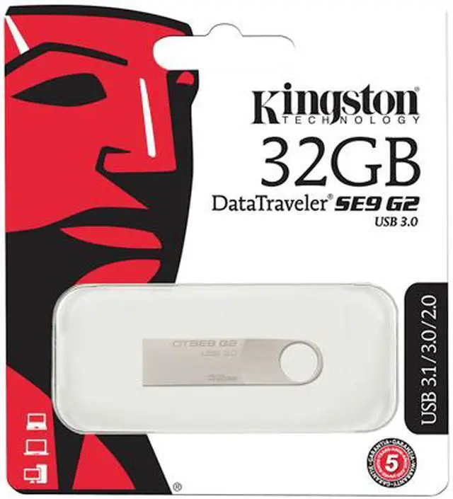 Alt view image 4 of 4 - Kingston 32GB DataTraveler SE9 G2 USB 3.0 Flash Drive, Speed Up to 100MB/s (DTSE9G2/32GB)