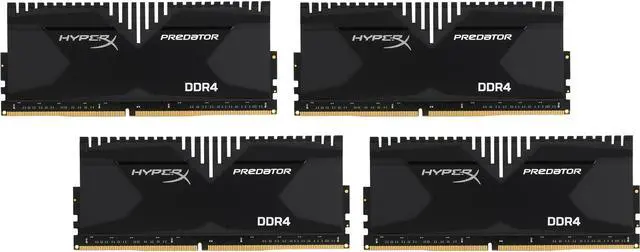 Main image of HyperX 32GB (4 x 8GB) DDR4 2400 (PC4 19200) Desktop Memory Model HX424C12PBK4/32