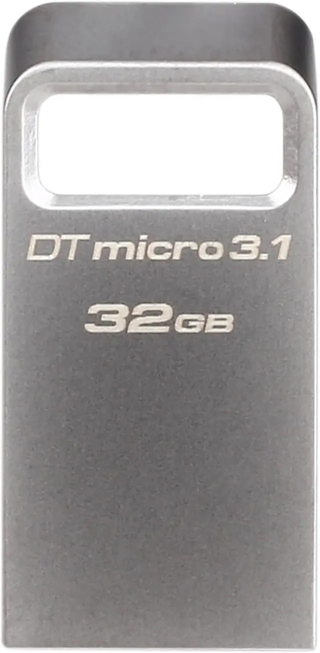 Alt view image 2 of 5 - Kingston 32GB DTMicro USB 3.1/3.0 Type-A Metal Ultra-Compact Flash Drive (DTMC3/32GB)