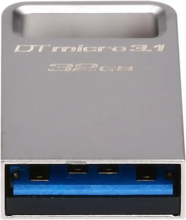 Alt view image 4 of 5 - Kingston 32GB DTMicro USB 3.1/3.0 Type-A Metal Ultra-Compact Flash Drive (DTMC3/32GB)