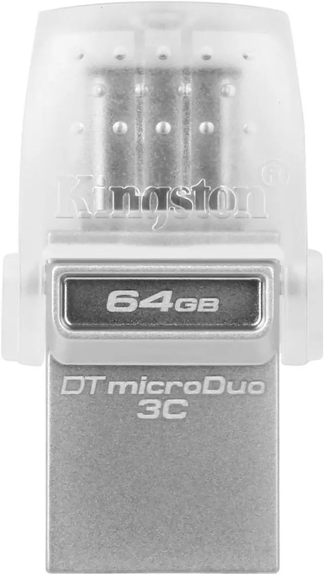 Alt view image 2 of 6 - Kingston DataTraveler microDuo 3C 64GB USB 3.0/3.1 + Type-C Flash Drive DTDUO3C/64GB