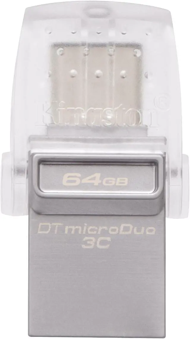 Main image of Kingston 64GB  Data Traveler DUO3C USB 3.0/3.1 + Type-C Flash Drive (DTDUO3C/64GB )