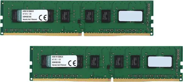 Main image of Kingston ValueRAM 8GB (2 x 4GB) DDR4 2133 (PC4 17000) Desktop Memory Model KVR21N15S8K2/8