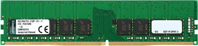 Main image of Kingston 8GB 288-Pin DDR4 SDRAM ECC DDR4 2133 (PC4 17000) System Specific Memory Model KTD-PE421E/8G