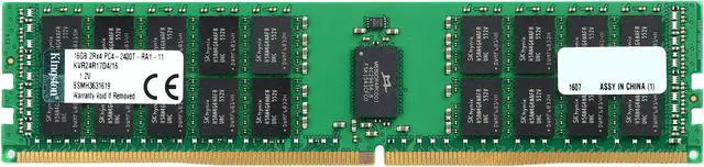 Main image of Kingston Value 16GB ECC Registered DDR4 2400 (PC4 19200) Server Memory Model KVR24R17D4/16