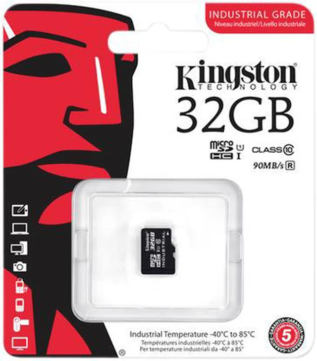 Alt view image 3 of 3 - Kingston 32GB microSDHC Industrial Temperature Card Model SDCIT/32GBSP