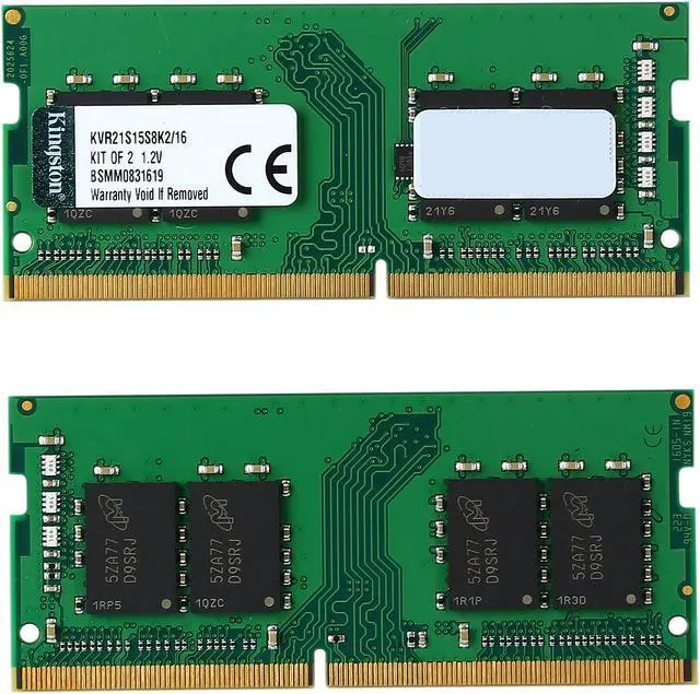 Alt view image 2 of 3 - Kingston ValueRAM 16GB (2 x 8G) DDR4 2133 Laptop Memory SODIMM (260-Pin) RAM KVR21S15S8K2/16