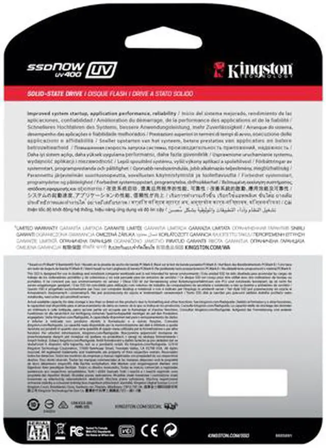 Alt view image 4 of 5 - Kingston SSDNow UV400 2.5" 240GB SATA III TLC Internal Solid State Drive (SSD) SUV400S37/240G
